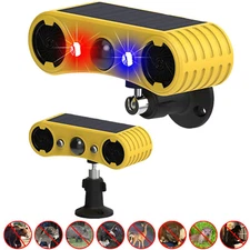 Solar Outdoor Motion Sensor Alarm 2*130db Ultrasonic Siren Motion Detector Alarm