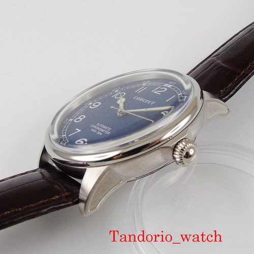 41mm Corgeut leuchtende Zeiger Miyota 8215 Automatikwerk Herrenuhr grünes Zifferblatt - Bild 8 von 15