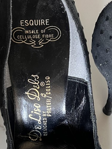 Outstanding Vintage Black Deliso Deb’s By Palter Deliso - Picture 8 of 16