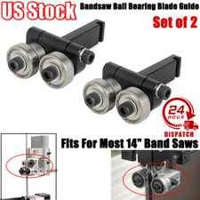2PCS Upper or Lower Bandsaw Ball Bearing Blade Guide Fits For Most 14" Band Saws