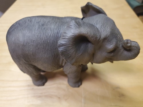 Baby Elephant Garden Statue Sculpture Indoor Figurine Outdoor Lawn Yard Decor 5" - Picture 1 of 4