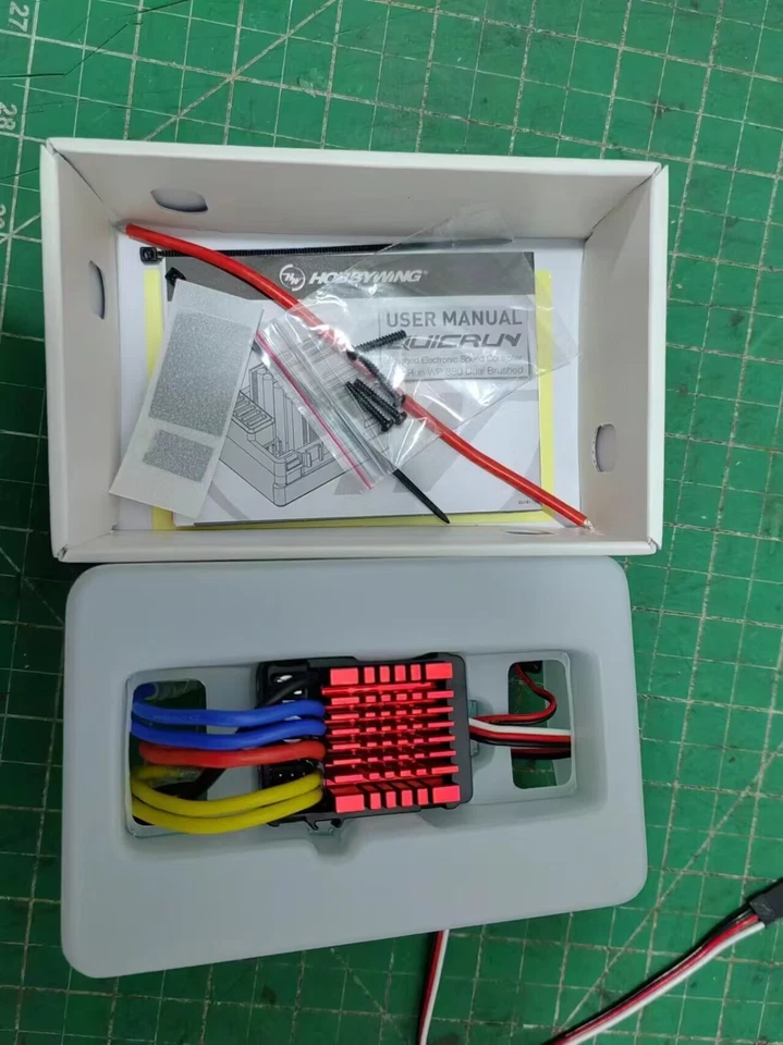 Combo Hobbywing QUICRUN WP 880 doppia scheda di programma ESC spazzolata per auto RC 1:8 1:10 - Immagine 2 di 4