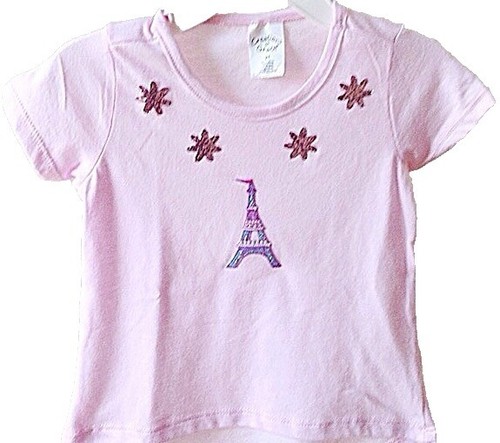 T-shirt Lands End Fille 10-12 Ans, Bleu Argent Métallisé, Motif Cœur Graphique