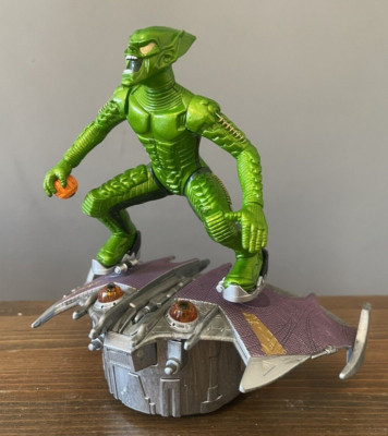 Spider-Man Movie Green Goblin Bump & Go Glider Toybiz 2002 - getestet und funktionsfähig