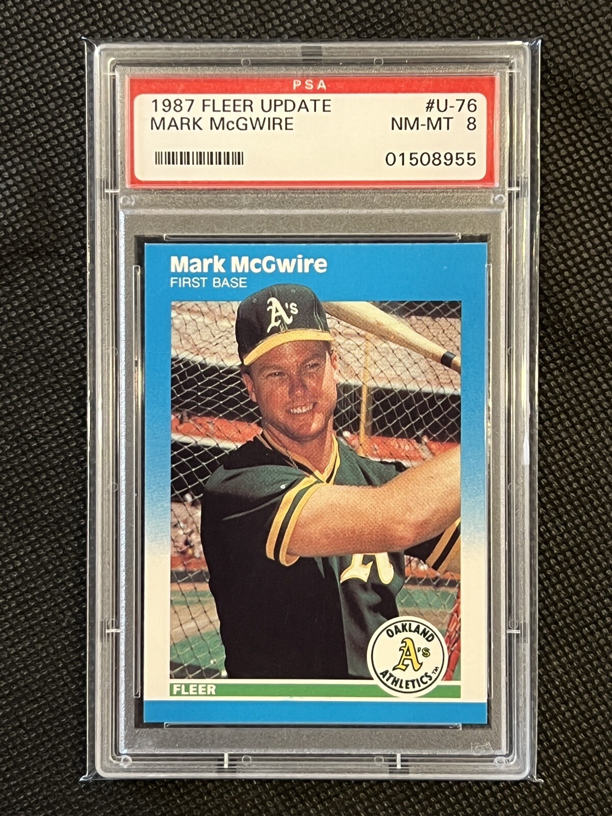 1987 Mark McGwire Fleer Update #U-76 PSA 8 QTY