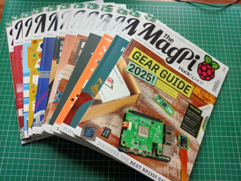 Magpi Raspberry Pi  Magazine (12 issues Jan-Dec 2024)