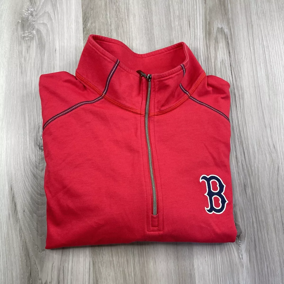 Tommy bahama red sox half zip clearance