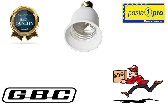 10 Pezzi Adattatore Lampadina E27 A E14, Convertitore Per Led E Alogene, Riduttore Raddrizzatore