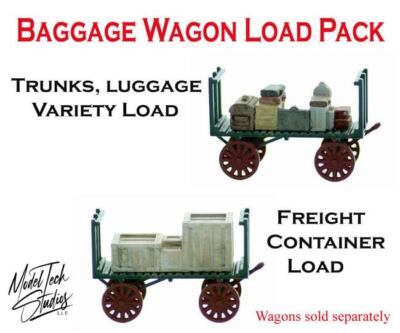 N Scale Baggage Wagon LOADS come all finished 1/160 scale