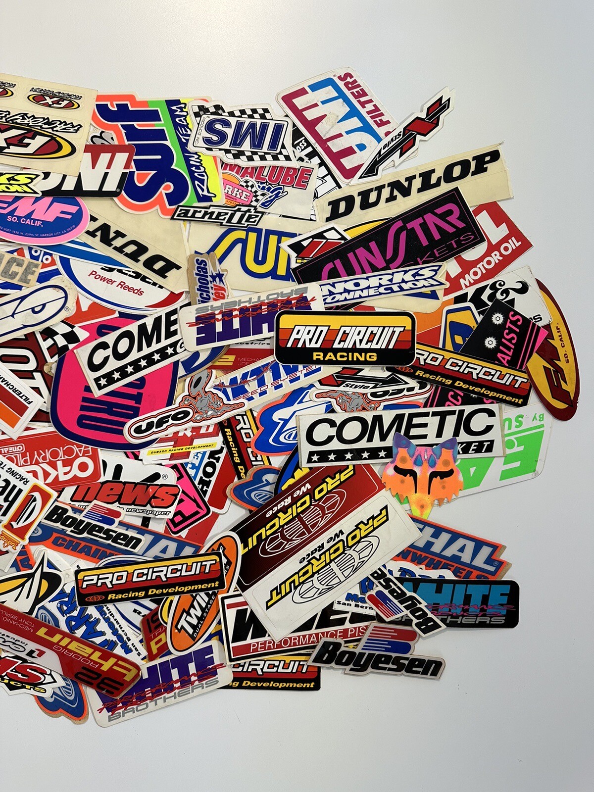 Vintage Motocross Sticker Lot CR KX YZ RM 125 250 500 NOS VMX Decal Lot