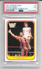 1991 Merlin GERMAN WWF  Randy Savage PSA 7 #8 POP 1 None Higher Miss Elizabeth