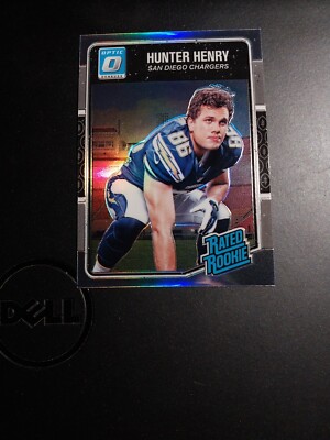 2016 Optic RC Hunter Henry RATED ROOKIE # 169 HOLO Chargers Patriots Razorbacks