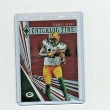 2019 Panini Phoenix Davante Adams #65/299 Green Bay Packers Catching Fire