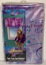 Disney HANNAH MONTANA Montage ONE POLE TOP VALANCE Drape Curtain NEW