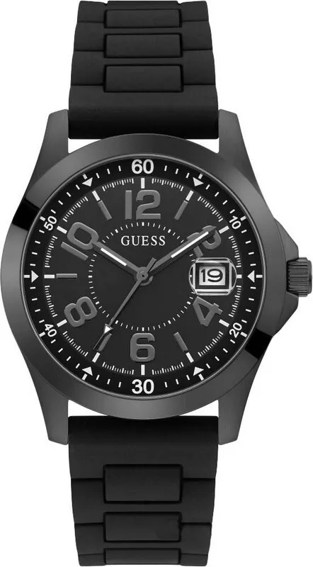Guess Black Dial Men s Watch U1052G4 Japanese Quartz Movement Leather New Rare