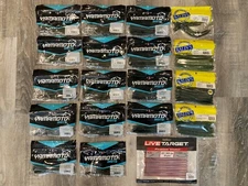 Lot of 19 Packs - Finesse Worms - Mixed Brands - Yamamoto Yamasenko - Kalins