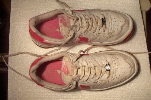 Vintage 2003 Nike Ace' 83 Sneakers Women Size 11 304733-162 White / Pink - Picture 8 of 13