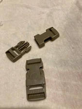 4 pack - ITW Nexus Desert Tan GhillieTex Side Release Buckle Military Plastic