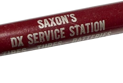 Vintage Rogers Arkansas Saxon DX Service Station Gas Oil Gasoline Fuel Tires Pen