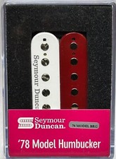 Humbucker a ponte modello Seymour Duncan '78 - Zebra bianca e rossa