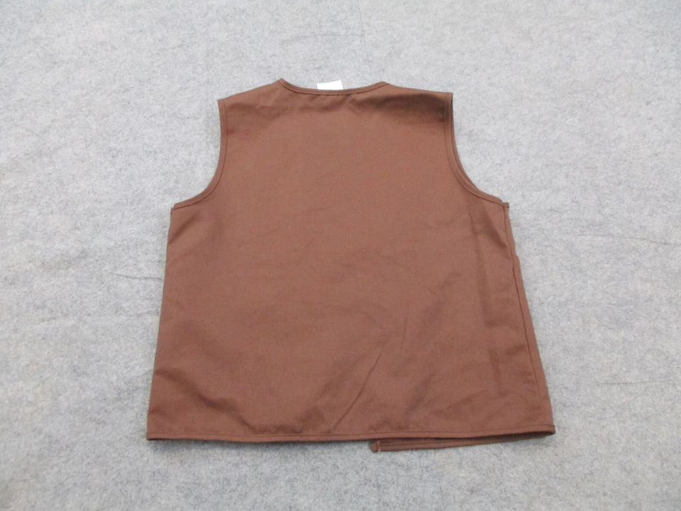 Girl Scouts Vest Girls Large 14/16 Brown Uniform Badge Made in USA Camping - Image 4 of 4