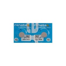 2 x Renata 362 Watch Batteries, 1.55V, 0 MERCURY equivalent SR721SW, 361