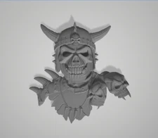 3d Model Stl File for CNC Router Viking Skull 3D Model