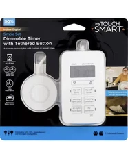 Digital Dimmable Timer 2 Polarized Outlets With Tethered Button My Touch Smart