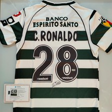 Cristiano Ronaldo Signed Autographed Sporting Portugal Jersey With COA