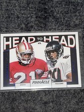 2024 Panini Encore Deion Sanders Andre Rison Pinnacle Head To Head Blue /35 SSP