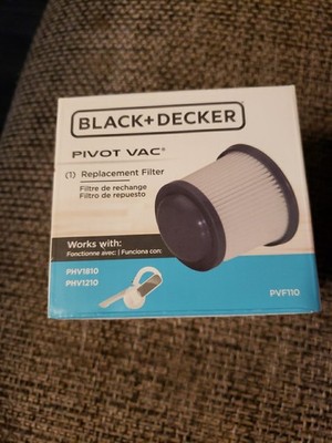 PVF110 Black & Decker Pivot Vac Filter for PHV1810 PHV1210 vacuum New in Box