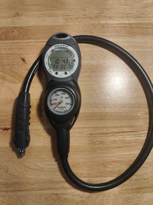 #ad #ad Console with Pressure Gauge and Suunto Gekko Air Nitrox Computer TESTED GOOD $119.00