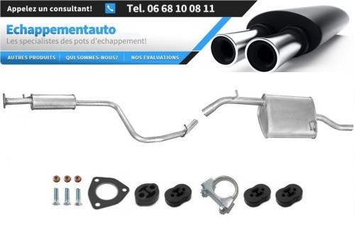 Échappement intermédiaire Daewoo Nubira 1.6 berline 1997 1998 1999 silencieux