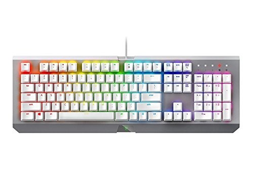 その他 Razer BLACKWIDOW X CHROMA MERCURY WHITE Razer BlackWidow X Chroma Mechanical Gaming Keyboard: Green