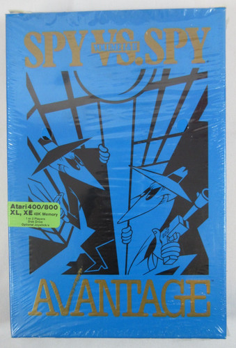 NMIB "SPY VS. SPY" Volume 1 + 2 Advantage ATARI 400/800 GAME in Box w/ Manual