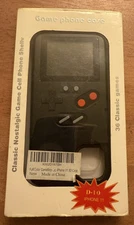 iPhone X D-10 Nostalgic Retro 36 Classic Games Rechargeable Game Phone Case