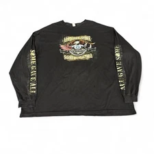 Y2K biker hot leather patriotic eagle Longsleeve tee AOP 2009 3XL