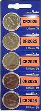 Murata CR2025 Battery DL2025 ECR2025 3V Lithium Coin Cell 5 Batteries