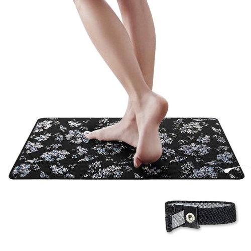 Grounding Mat Kit with 15ft Cord - 13"x23.6" Universal Grounding Mat for Home...
