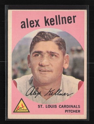 1959 Topps #101 Alex Kellner St. Louis Cardinals VG