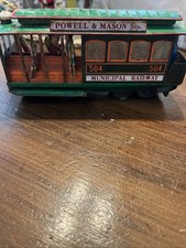 Vintage Tin Friction MUNICIPAL RAILWAY 504 Powell  Mason Sts Trolley