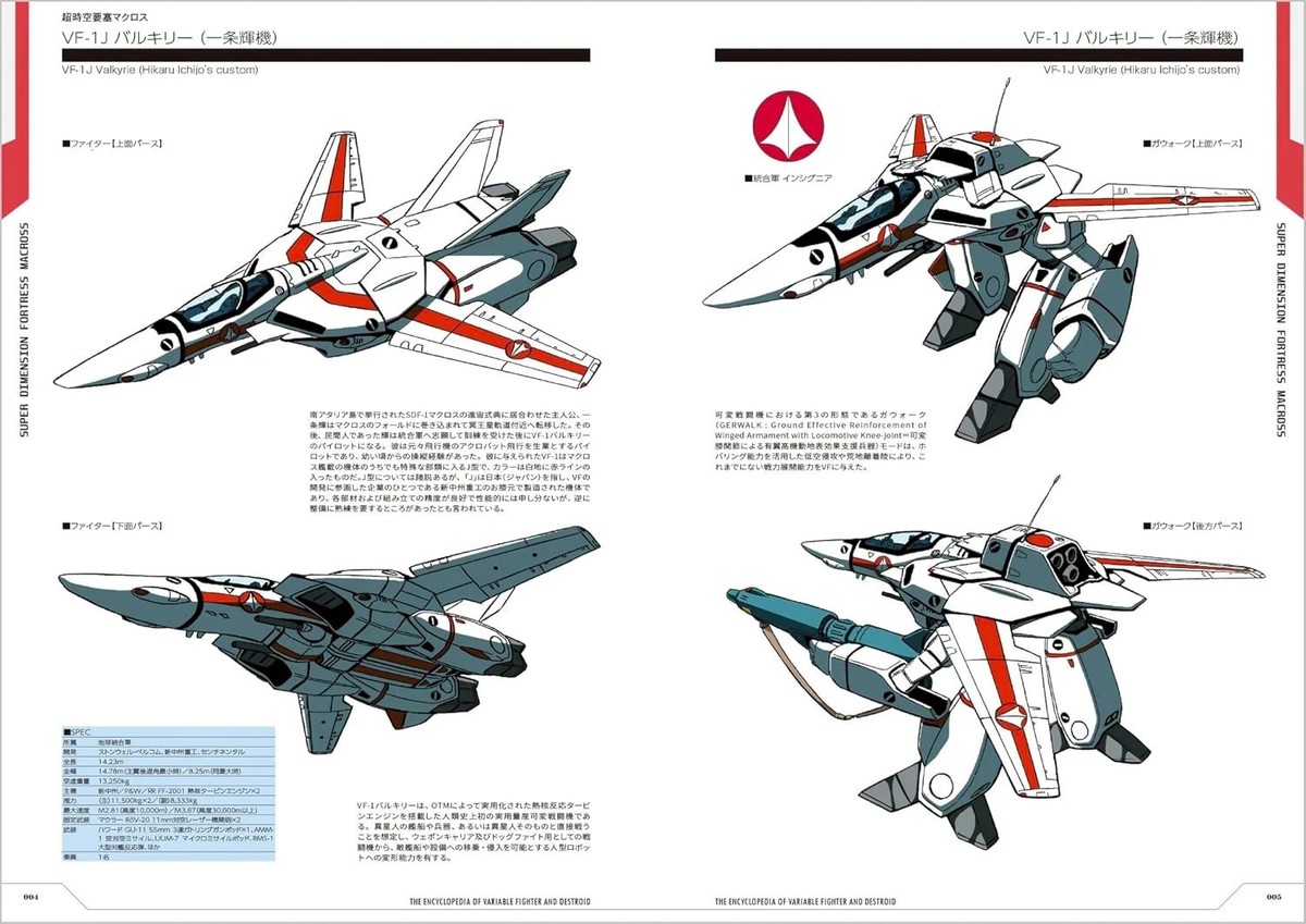 Macross Valkyrie and Destroid Encyclopedia Art Book JP | 496 Full