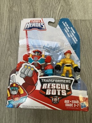 Playskool Heroes Transformers Rescue Bots Heatwave the Fire-Bot and Kade Burns