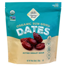 Sunny Fruit Organic Sun-Dried Pitted Deglet Nour Dates, 48 oz Bulk Bag