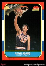 1986-87 Fleer #2 Alvan Adams SUNS