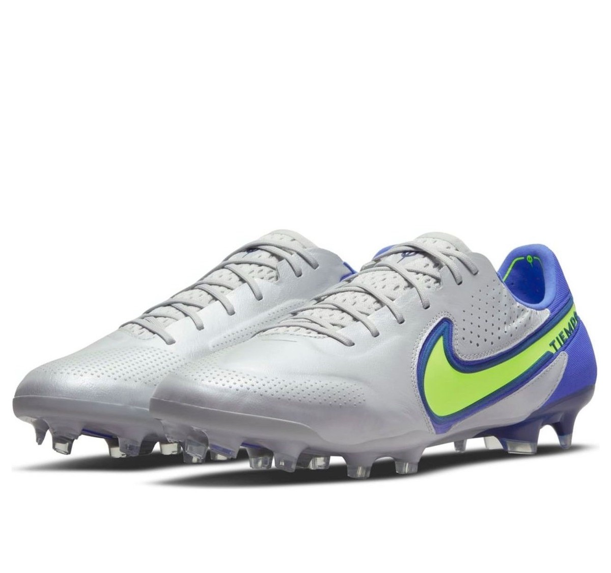 ボ*ス様 NIKE TIEMPO LEGEND 9 elite ag Nike Tiempo Legend 9 Elite FG “Recharge Pack” Grey Volt Men's Sz