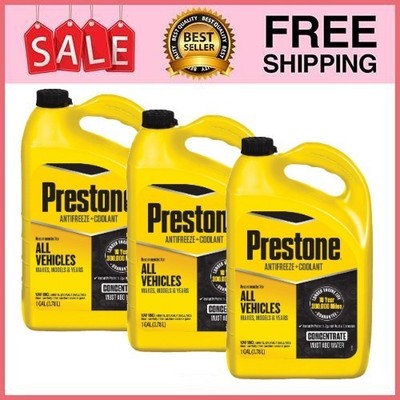 3 Pack Prestone Universal Antifreeze And Coolant AF2000 1 Gal Concentrate Pk