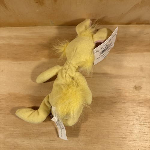 Disney Store Winnie The Pooh Rabbit Bean Bag Plush Yellow Bunny Seated Vintage! - Picture 5 of 7
