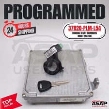 🍎 PROGRAMMED KEY PLUG & PLAY ECM ECU 1.7L HONDA CIVIC DX LX 2002 37820-PLM-L54
