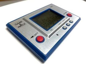 Nintendo Game & Watch Fire Silver Handheld Console Working 1980